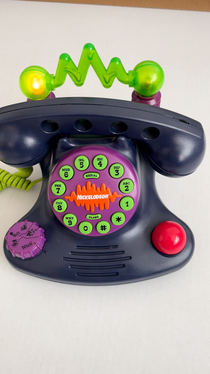 Vintage 1997 Nickolodeon Talk Blaster Phone Tested Works | eBay