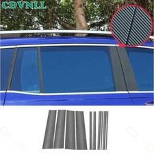 For Benz GLB 2020-22 Steel Carbon Fiber Window Door BC Pillar Post Trim Sticker