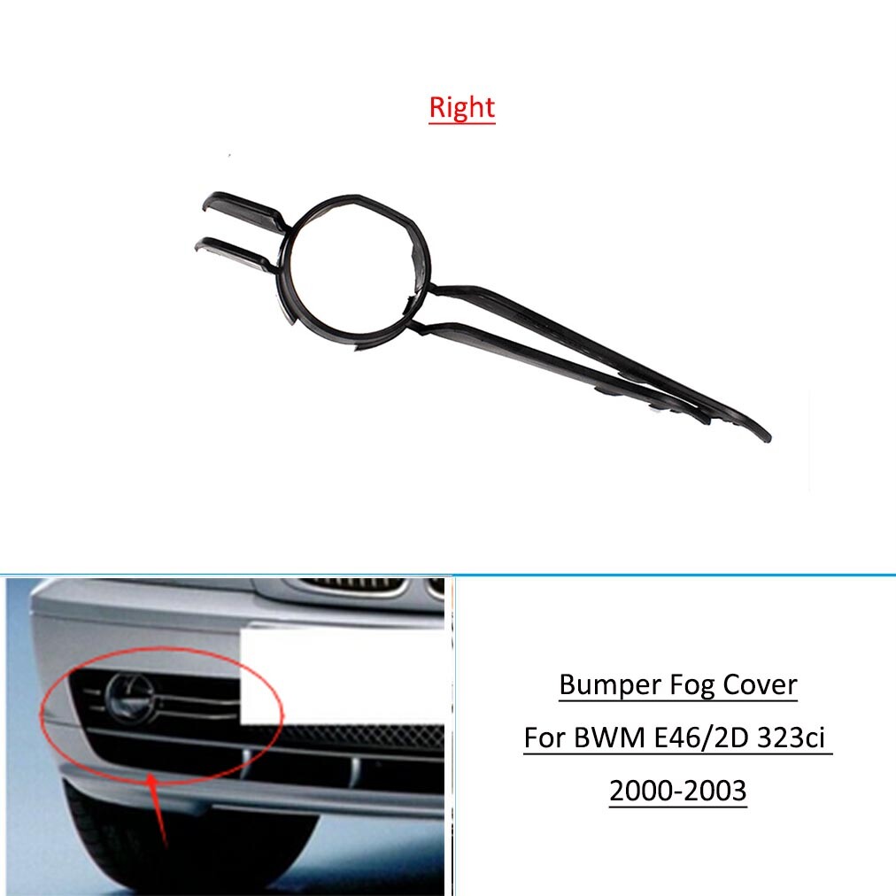 Bumper Fog Light Cover For BMW 3-Series E46 323ci 2000 2001 2002 2003 Right
