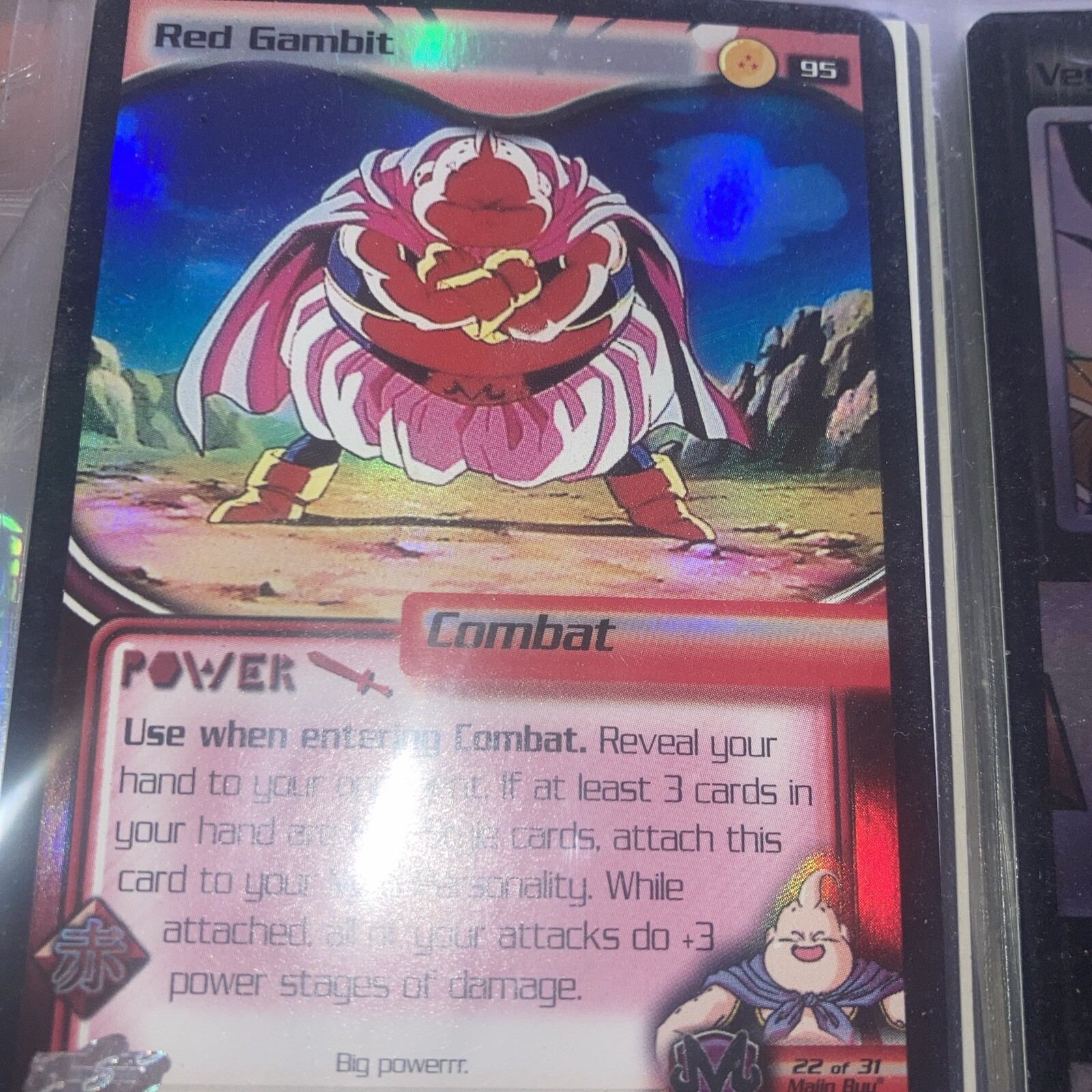 Dragonball Z DBZ CCG UnLimited FOIL BUU SAGA - Gambito Rojo - Tarjeta Poco Común