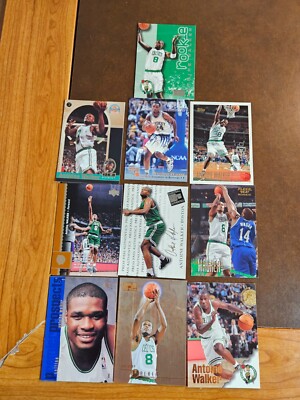 ANTOINE WALKER -**Lot of 10 Different Rookie Cards** -All NRMT-MINT - Celtics