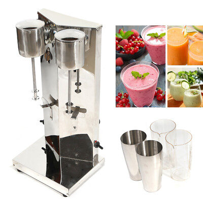 2 Heads Commercial Milkshake Ice Cream Mixer Smoothie Mixing Blender Shaker