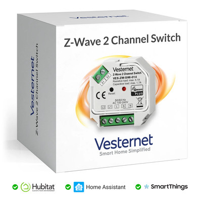 Vesternet Z-Wave 2-Kanal Schalter