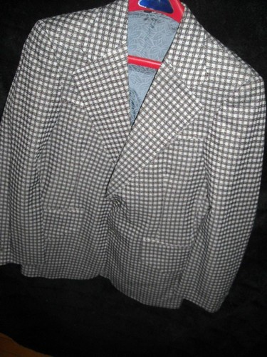 VTG 60 70S MENS NEW 39 PRESTIGE WEST WESTERN DISCO SUIT POLYESTER BLAZER JACKET - Picture 2 of 5