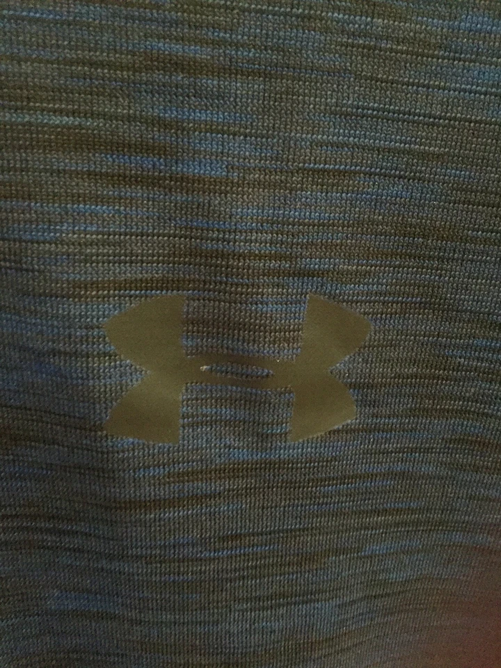 Under Armour Loose Fit, Heat Gear Short Sleeve Short, Size Youth XL! Blue - Image 3 of 4