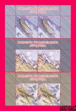 NADDNIESTRZE 2024 Samoloty wojskowe i cywilne Samoloty Samoloty 3 pary MNH