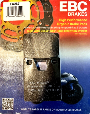 EBC Sintered Rear Brake Pads (FA267HH) – Fits Yamaha YZF R1 1998–2001