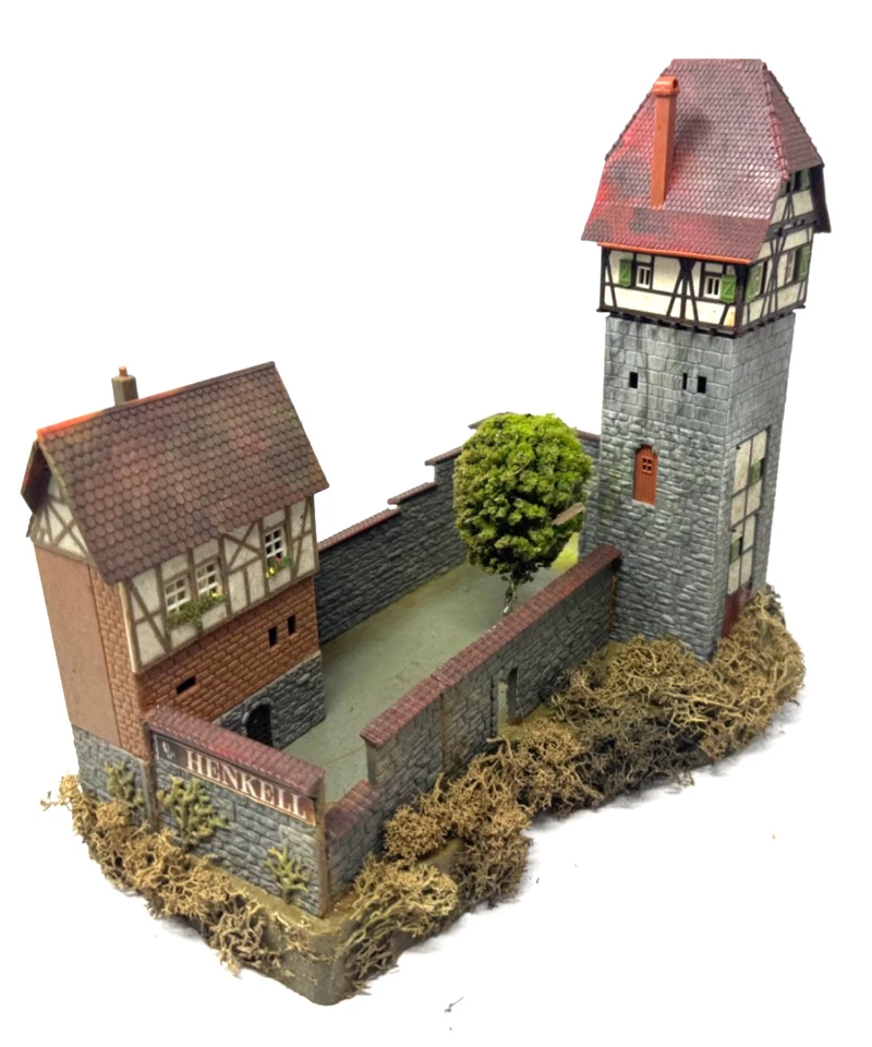 Faller H0 Kleine Vorburg Burg Stadtmauer Tor Szene - fertig gebaut H0 HO 1:87 - Bild 2 von 4