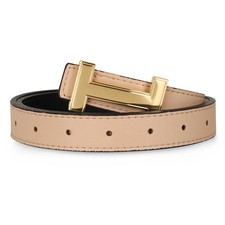Women's Belts with Gold Buckle Fashion Waist Band Elegant Ladies' Belt Gift f...