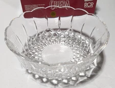 Royal Crystal Rock "RCR" Opera Bowl 24% Lead Crystal 3-1/2" Deep x 9" Wide