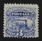 CKStamps: US Stamps Collection Scott#114 3c Pictorial Mint Small Part Gum