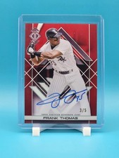 2025 Transcendent Collection - Frank Thomas #TAIC-FT Red Auto 3/5 Number Match