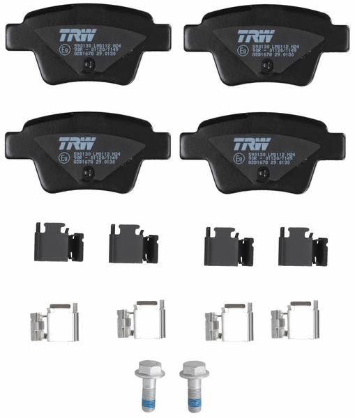 NEU - TRW GDB1678 Bremsbelagsatz, Scheibenbremse FüR Peugeot-image