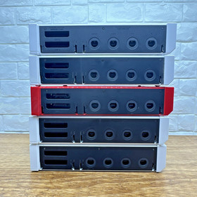 Lot of 5 Wii Game Consoles Only RVL-001 Parts/Repair As Is All Power On 3866