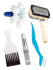 5 Pcs AC Coil Cleaner Set, Plastic Air Conditioner Fin Comb, Stainless Fin 