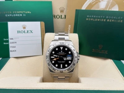 ROLEX Explorer II 216570 42mm Black Dial Stainless Steel Box Papers - Image 1 of 4