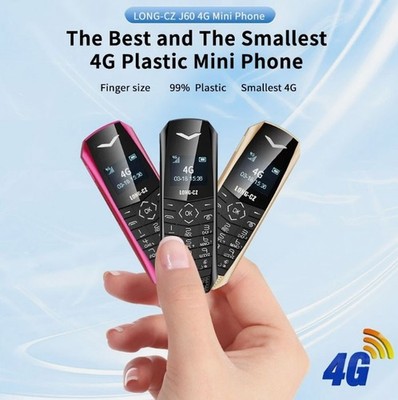 J60 Unlocked Simple Mini Mobile Cell Phones Card Dial 4G GSM Bluetooth MP3 Phone