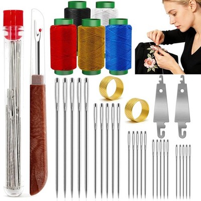 Complete Sewing Tool Collection with Durable Needles and Seam Ripper Accessory