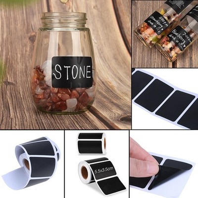 120pcs Waterproof Chalkboard Kitchen Spice Label Stickers Jam Jar Bottle TaY-H5