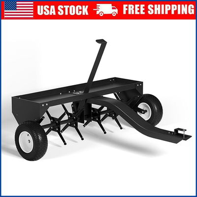 #ad Lawn Aerator Tow Behind for Plug Aerating W Universal Hitch for Garden 40quot; 48quot; $126.25