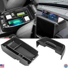 2PCS Center Console Storage Tray & Armrest Organizer for Ford Bronco Sport