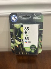 HP 65 2-Pack Combo Ink Cartridges Black and Tri-Color HP65 Genuine EXP 12/2019