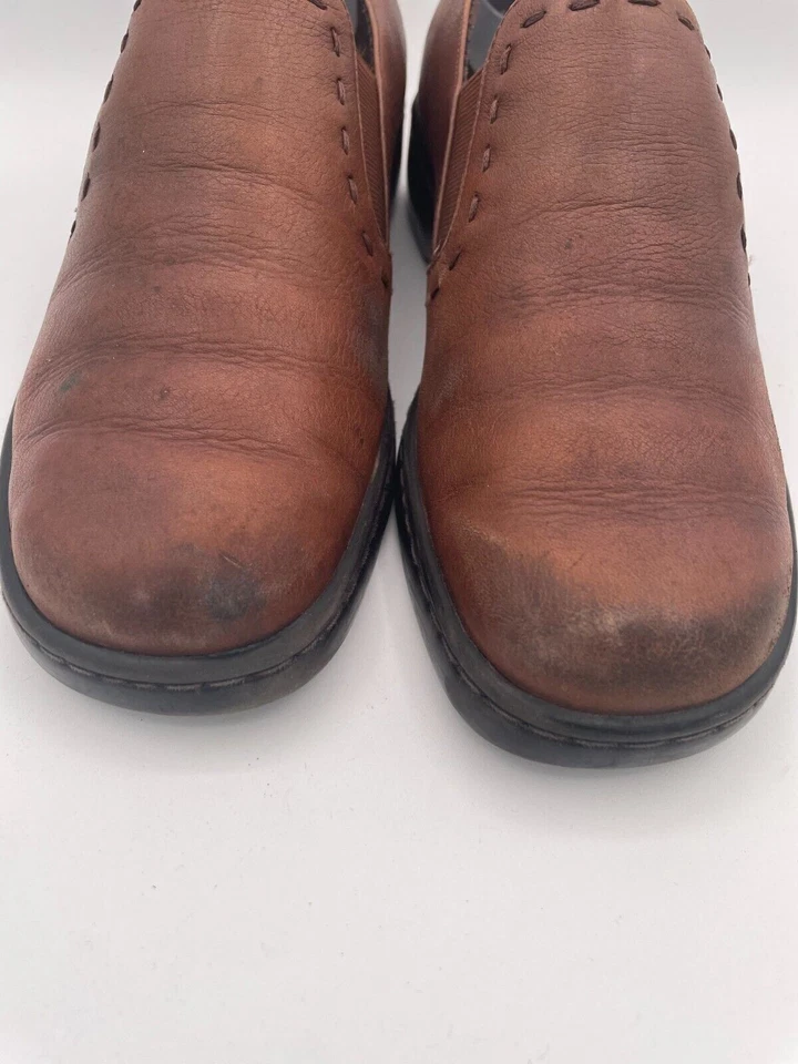 Naturalizer Shoes Women's Sz 9M Brown Leather Round Toe Slip-On 94358-3 - Image 2 of 4