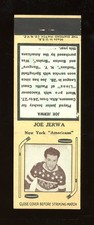 1936-39 Diamond Matchbooks Tan Hockey Joe Jerwa VG