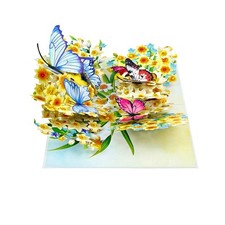 Butterflies Pop-Up Card   3D Handmade Greeting Card for Birthday mother's day al