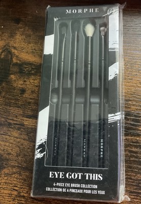 Morphe  Eye Got This  4-Piece Eye Brush Collection Oval-Crease-Blender-Liner NEW
