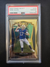 2020 Panini Select Josh Allen #121 Buffalo Bills - PSA 10 Gem Mint