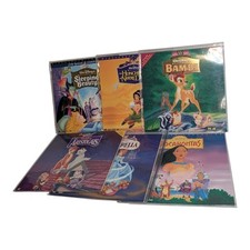Disney Laserdisc Masterpiece Lot of 6 Cinderella Pocahontas Notre Dame Bambi