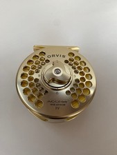 Mulinello Orvis Access Mid Arbor IV Fly Gold con custodia quasi nuovo leggero...
