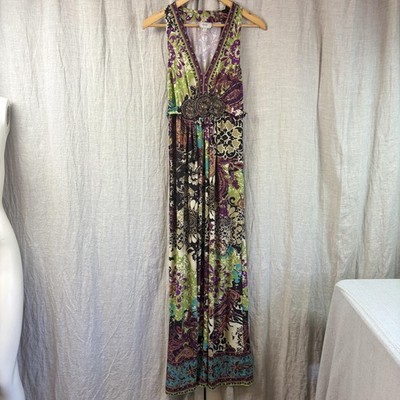 slim fit dress slacks Flower print knotted backless tube maxi dress main image 0