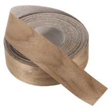 Walnut Edge Banding, 2 in x 49.2 ft Wood Veneer Tape, Pre-glued Flexible