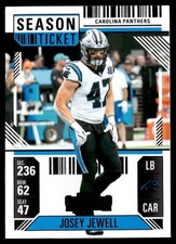 JOSEY JEWELL 2024 PANINI CONTENDERS FOOTBALL SEASON TICKET CAROLINA PANTHERS #13