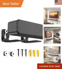 Minimalist Soundbar Wall Mount for Up to 4" Soundbars - Enhances Home Theater