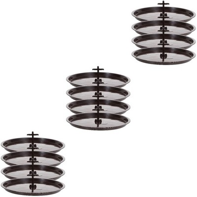  12 PCs Vogeltöpfchen -Tablett -Toting -Toiletten -Pan -Kitzelhalter -Poop