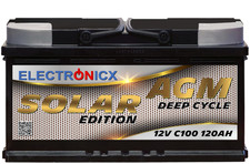 Electronicx Solar Edition Battery AGM 120 AH 12V Solar Supply Solar Battery