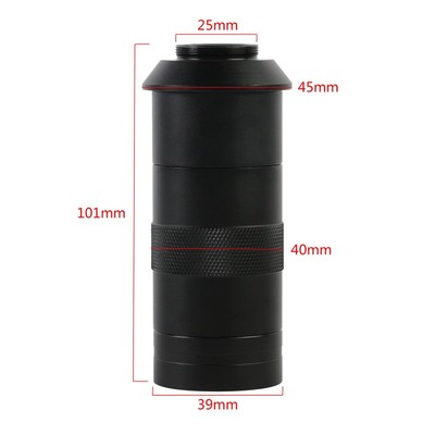 100X Industry Microscope Digital CCD Camera Lens C-Mount Objective Zoom Lens