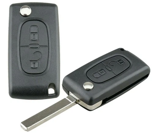2 Button Flip Key Shell Case For Citroen C2 C3 C4 C5 C6 Grand Picasso