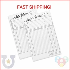 Juvale Receipt Book with Carbon Copies & Work Order Forms - 5.5 x 8.5 in, White,
