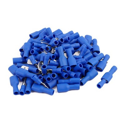 100PCS Insulated Electrical connectors Spade Crimp Terminals Kits 16-14AWG  #iv
