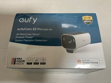 UNUSED Eufy Security eufyCam S3 Pro Add-on Solar Camera Outdoor Wireless 4K