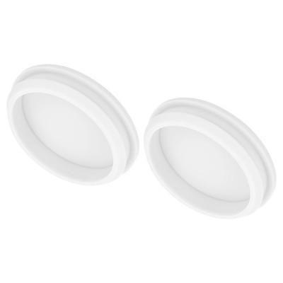 2pcs Silicone Snap in Locking Hole Plugs,54.6mm Narrow Groove 5mm White