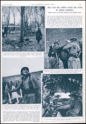 1937 SPANIEN Casa Del Campo Francos Männer Madrid Panzerabwehr Maßnahmen Schütze (53)