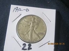 1942 d  50C Walking Liberty Half Dollar