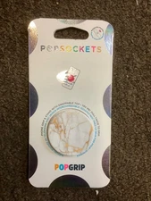 PopSockets Phone Grip Stand Gold Lutz Marble POPGRIP Popsocket