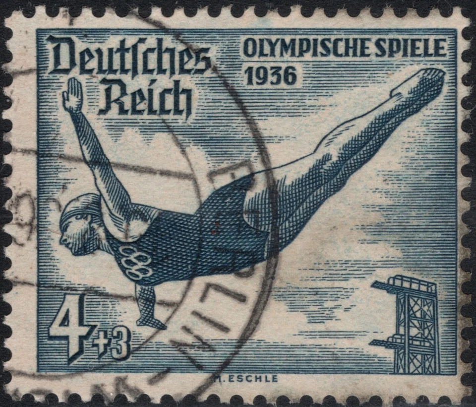 GERMANY 1936 MAY 8TH DEUTSCHES REICH SUMMER OLYMPIC SPIELE USED SC#SP69/B82 B89 - Image 4 of 4