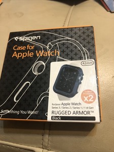 Spigen Bumper Case for Apple Watch Series 3/2/1 (42mm) Case Rugged Armor NEW